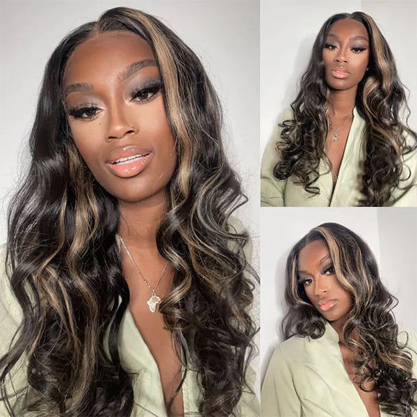 Special offer | 22inch = $109.9 Highlight Balayage Color Wig HD Lace 4x4 Transparent Lace Wig(50pcs Limited Sale)