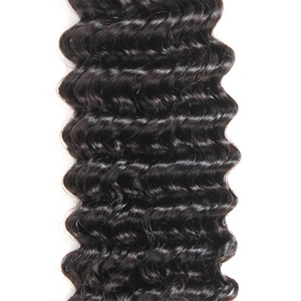 Megalook 10-32 inch Deep Wave Hair Bundles 1Pcs Unprocessed Virgin Human Hair Weaves