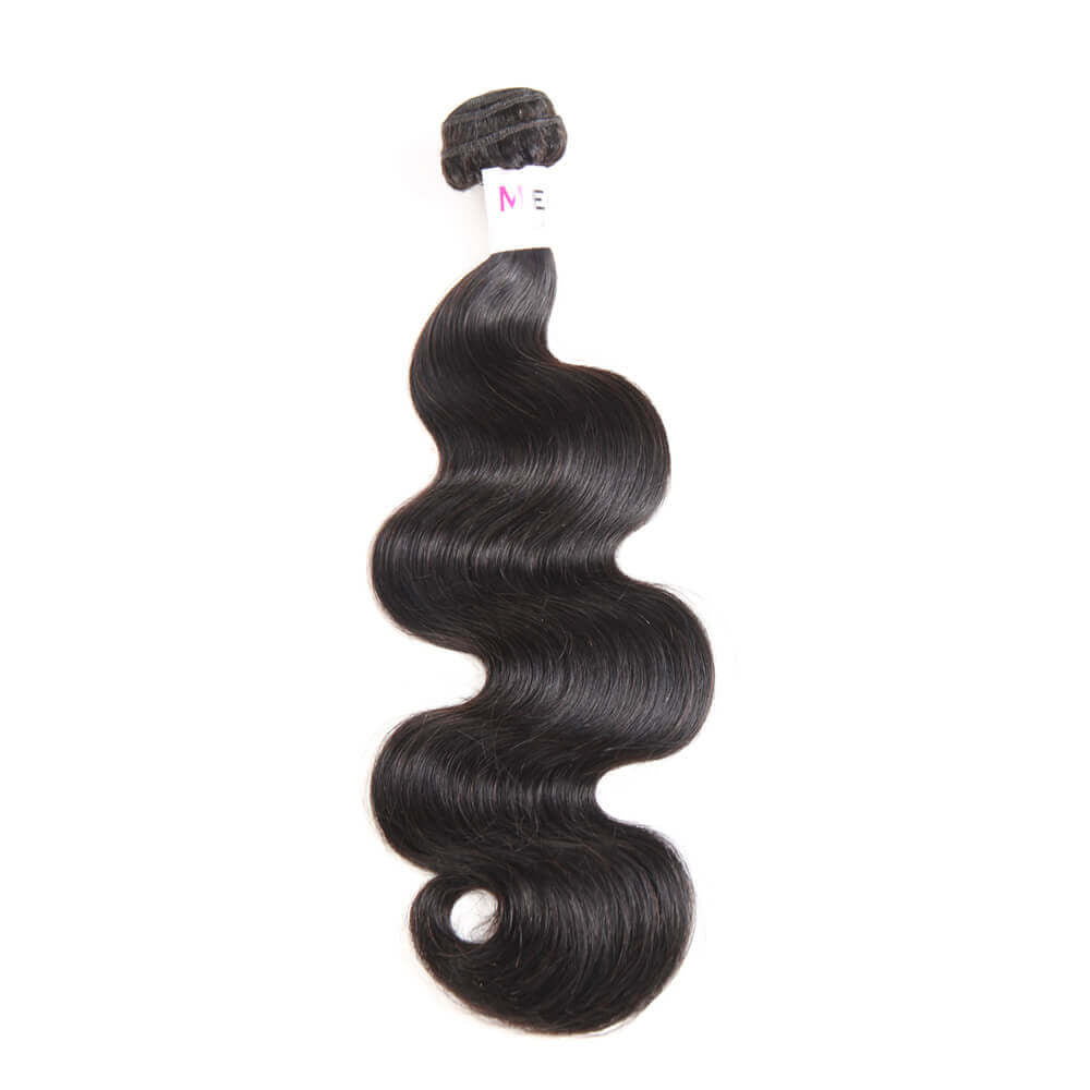 Megalook 40 inch Body Wave Hair Bundles 1Pcs Unprocessed Virgin Body Human Hair Weaves Natural Extensions