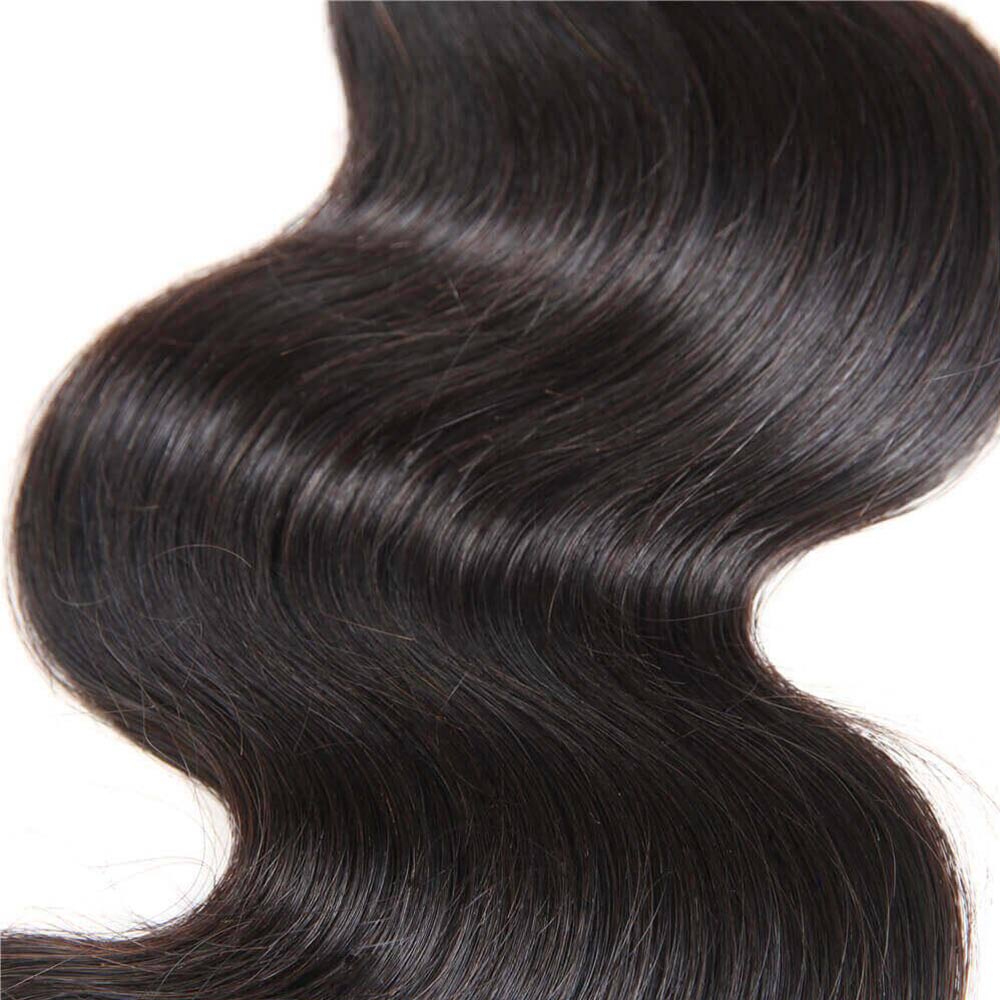 Megalook 40 inch Body Wave Hair Bundles 1Pcs Unprocessed Virgin Body Human Hair Weaves Natural Extensions