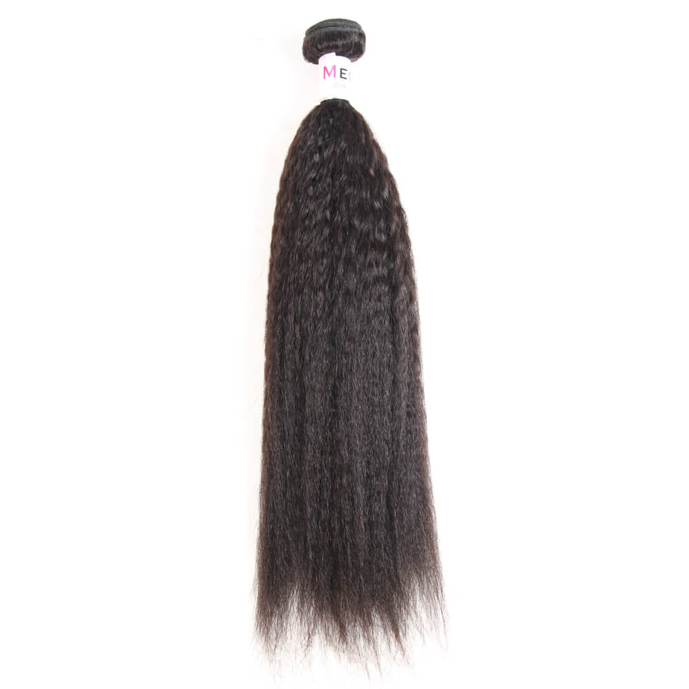 Kinky Straight Hair Bundles 1 Bundles 10-32 Inch 100% Human Hair Extensions