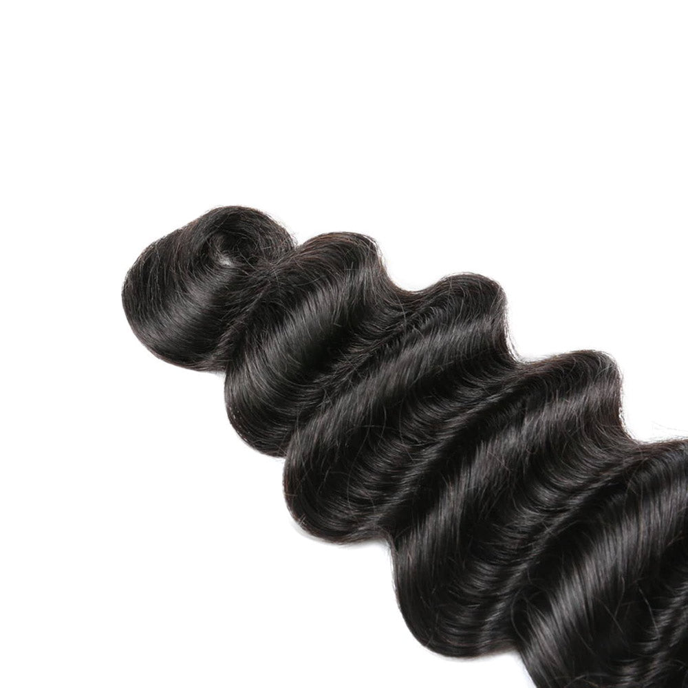 Loose Deep Wave Hair Bundles 1Pcs 100% Natural Unprocessed Virgin Human Hair Weaves