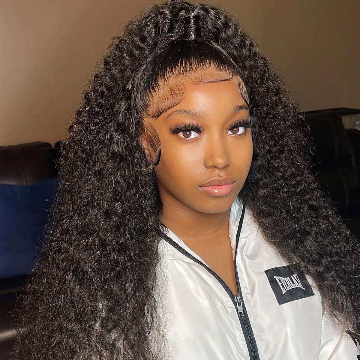 4x4/13x4 Crystal Lace Frontal Wigs Upgrade HD lace Pre Plucked Water Wave Hair Invisible Lace Wig 180% Density