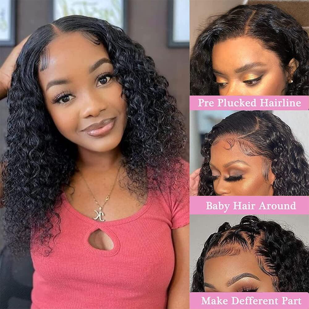 Megalook Buy One Get One Free $139.8 Get 18'' 4x4 Lace Closure Body wave Highlight P4/27 Color Wigs Plus 13x4 Lace Front Water Wave Bob