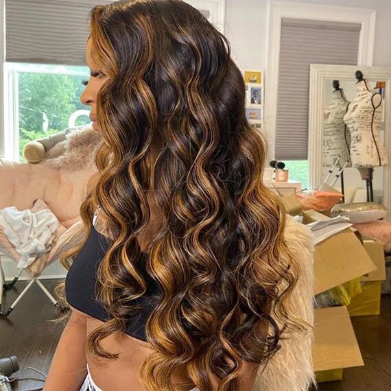 (Super Deal)Megalook 4X4 5X5 Lace Closure Wigs High Density Transparent Lace Closure Wigs P4/27 P1B/30 Available