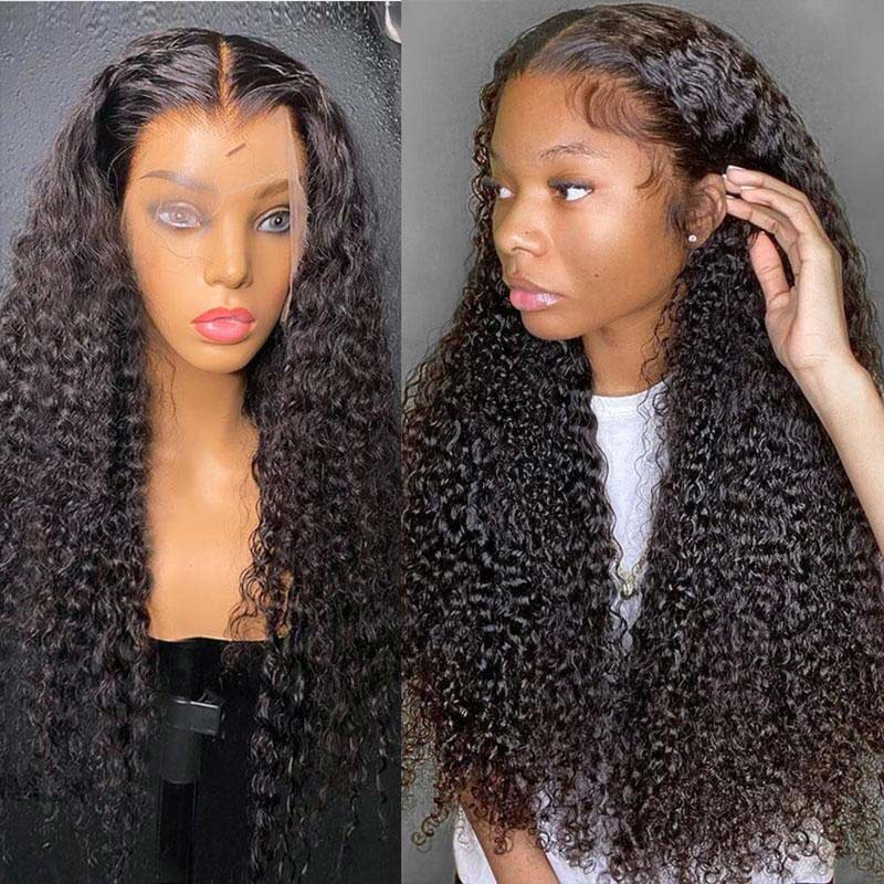 4x4/13x4 Crystal Lace Frontal Wigs Upgrade HD lace Pre Plucked Water Wave Hair Invisible Lace Wig 180% Density