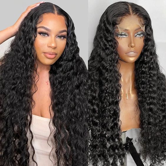 Megalook Bogo Free 5X5 HD LACE CLOSURE WIG Jerry Curly/Deep Wave 180% Density Natural Human Hair Wigs