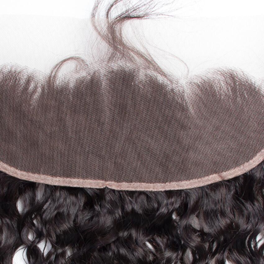 Brazilian Water Wave Virgin Hair Ear to Ear Frontal 4x4/5x5/13x6/13x4 Transparent Lace Frontal Closure Free Part