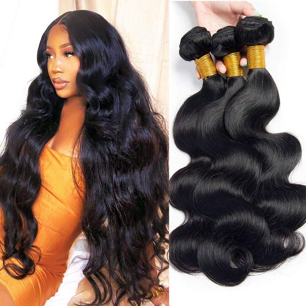 Megalook $89.9 Crazy Deal Unprocessed Human Hair 3 Bundles Straight / Body Wave Deal Megalook Hair