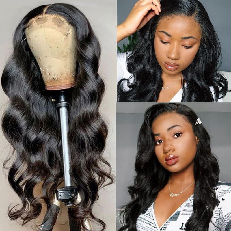 Megalook Body Wave Human Hair Wigs 10-32inch Lace 5x5 Closure Wigs For Women Brazilian Hair Wigs