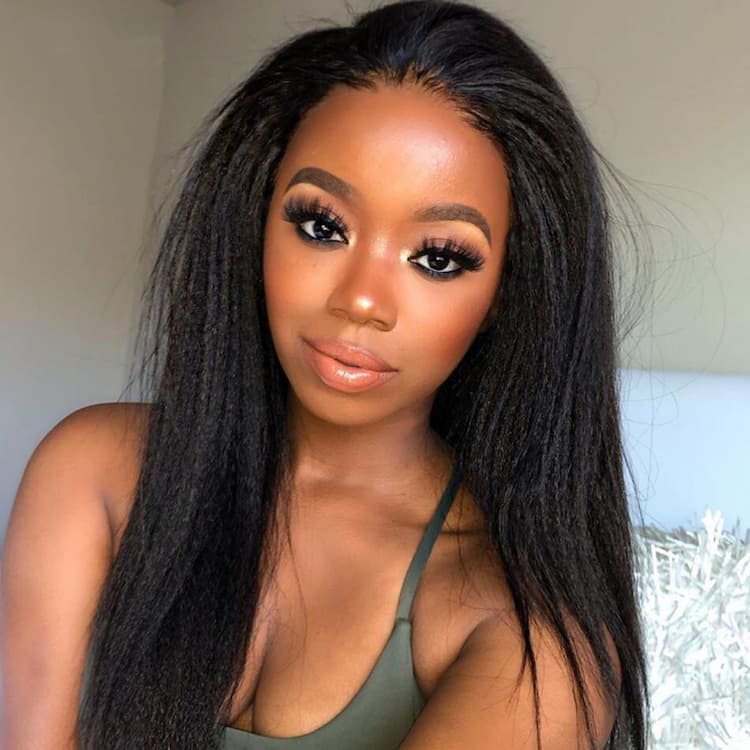 Megalook Bogo Free 360 Lace Frontal Wigs Glueless Brazilian Wigs With Baby Hair Pre-plucked Natural Hairline Yaki Straight Wig