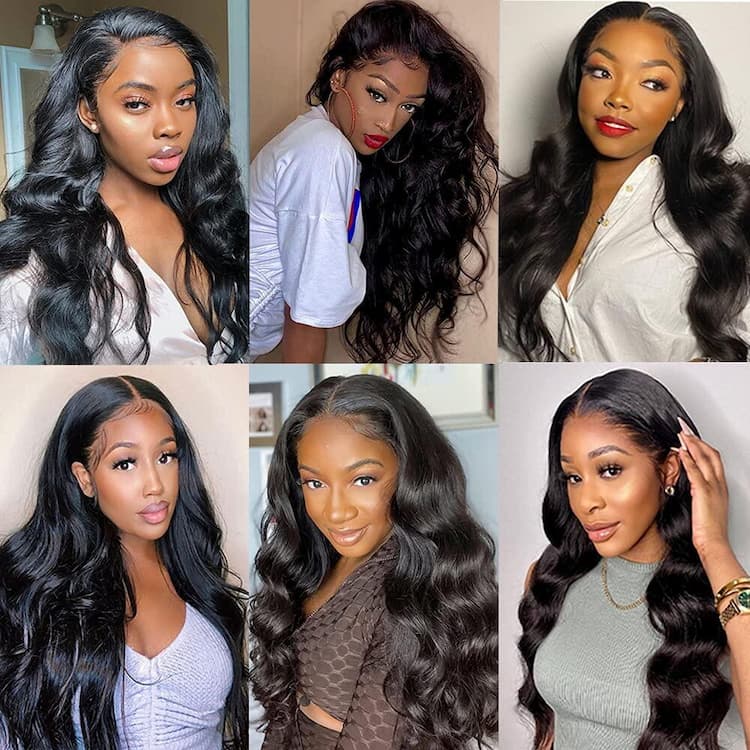 Megalook Body Wave Human Hair Wigs 10-32inch Lace 5x5 Closure Wigs For Women Brazilian Hair Wigs