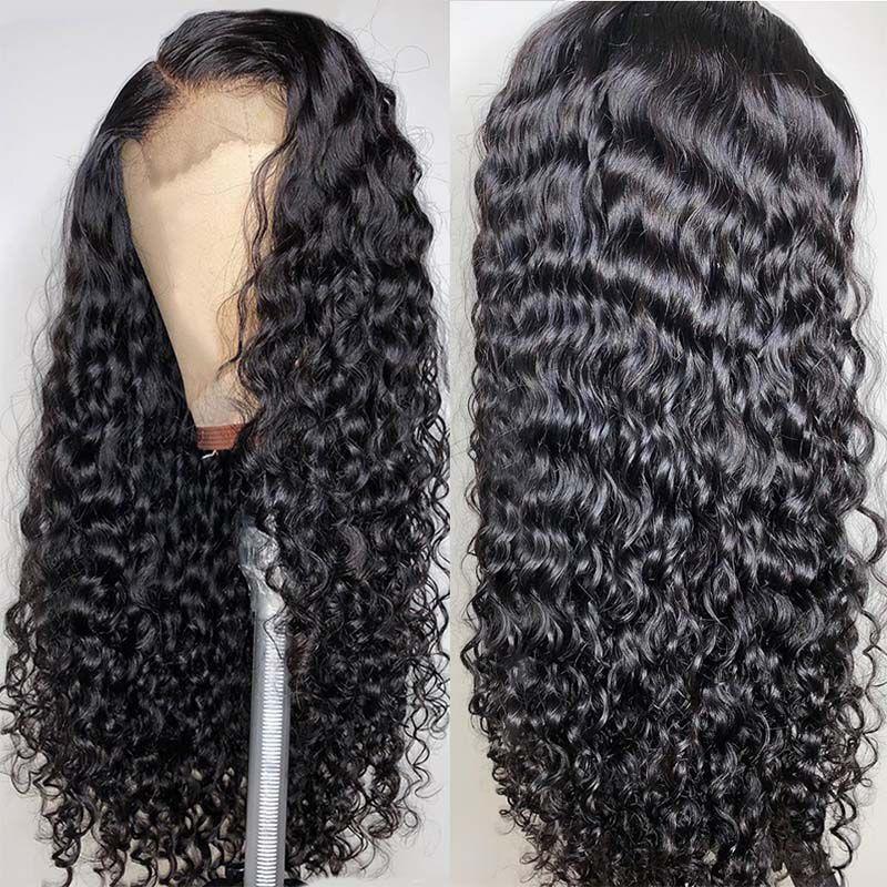 $109.9 22inch 4X4 Transparent Lace Closure Wigs Body Wave Wig Pre-Plucked With Baby Hair