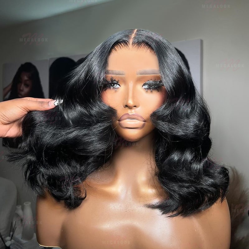 (Super Deal)Megalook Salon-Quality Luxurious Glueless 6X5 HD Lace Wig Body Wave Wear And Go Wig