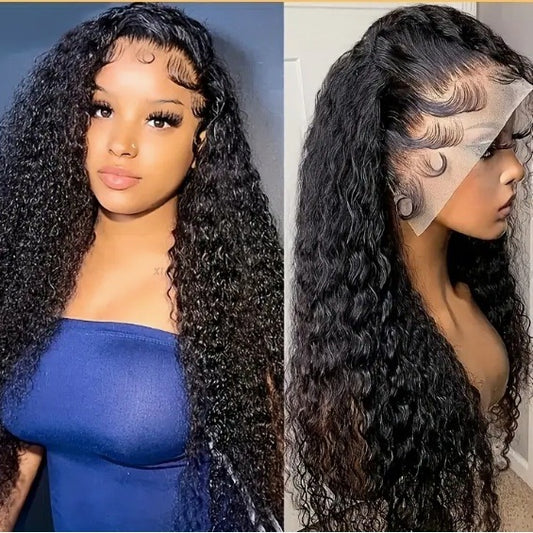 WOWANGEL Pre-Everything 13X4 Wear Go Glueless Wig Deep Wave HD Lace Closure Wigs 100% Human Hair Wigs