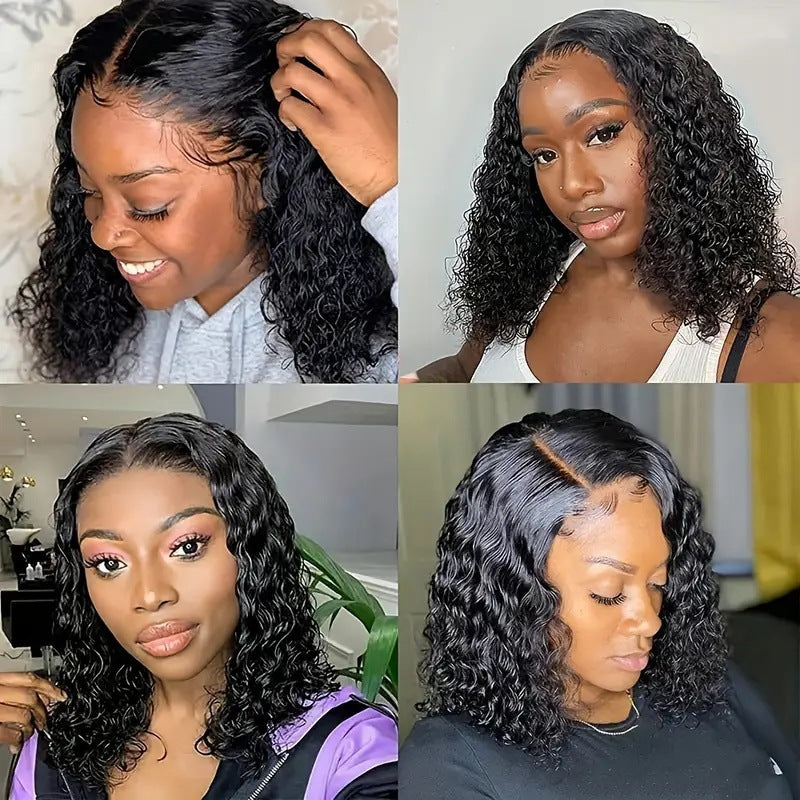 WOWANGEL Wear & Go Type 4C Edges 5x5 Skinlike Real HD Lace Closure Wig Kinky Straight Glueless Wig