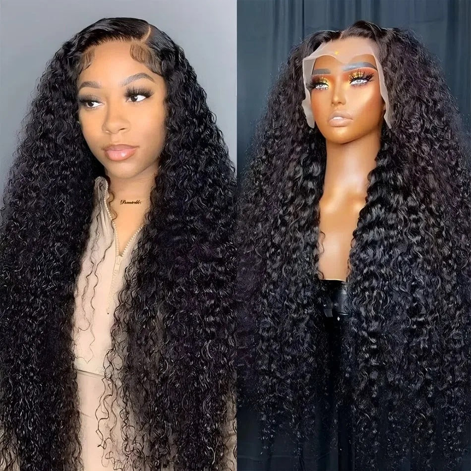 Deep Wave Lace Front 100% Human Hair Wigs