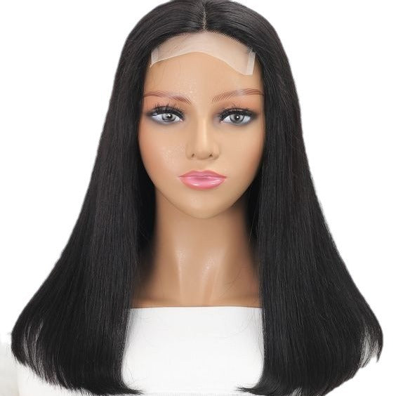 WOWANGEL Wear & Go Jet Black 5X5 HD Lace Closure Wigs Straight Glueless Wig