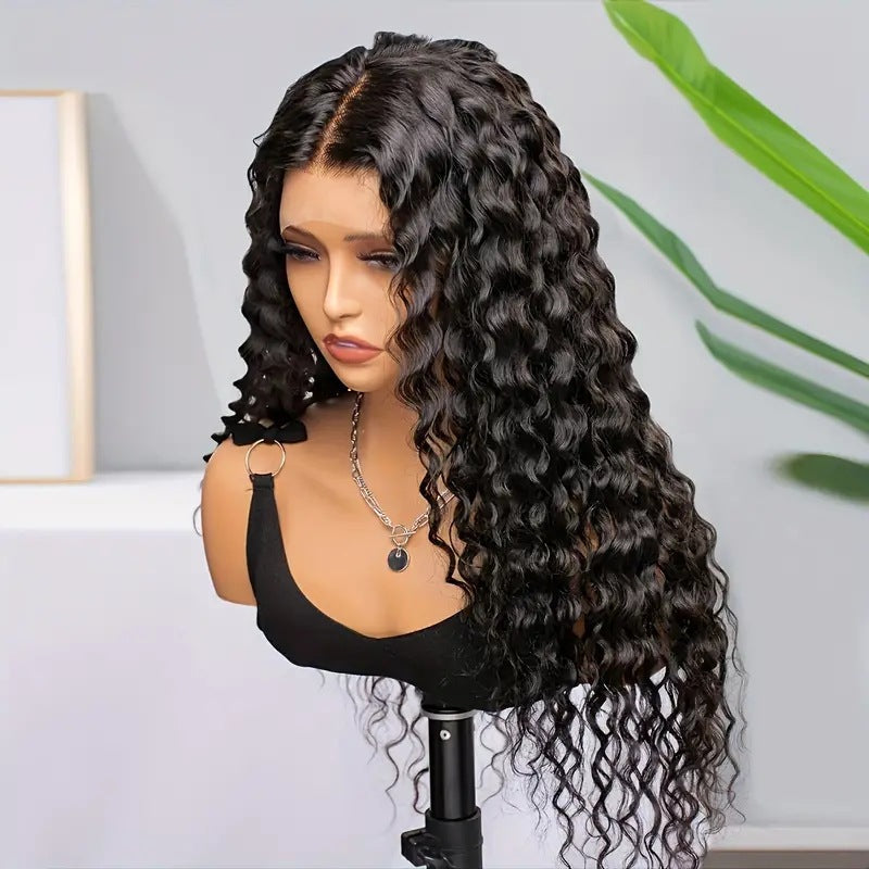 WOWANGEL Wear & Go 5X5 Skinlike Real HD Lace Closure Wig Loose Deep Wave Glueless Wig