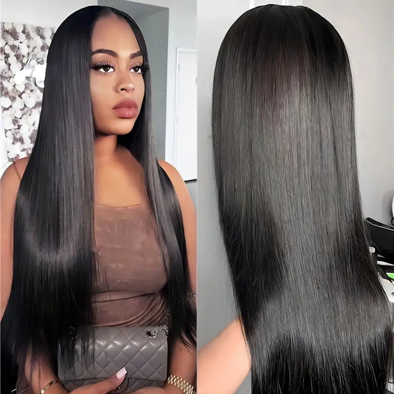 WOWANGEL Pre-Everything Straight 9X6 Wear Go Glueless Wig HD Lace Wigs