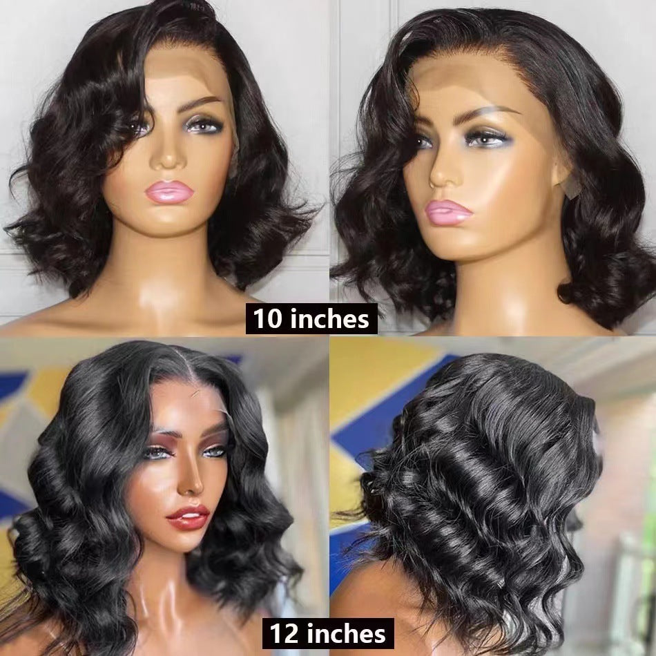 WOWANGEL Wear & Go Brown Highlight 5x5 HD Lace Closure BOB Wig Loose Wave 250% Density