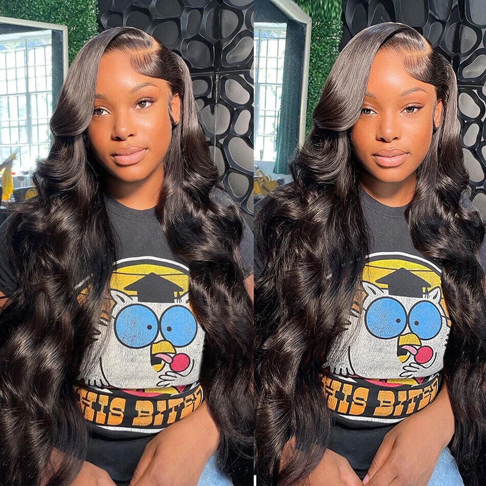 WOWANGEL Wear & Go 5x5 HD Lace Closure Wig Invisible Glueless Wig Body Wave