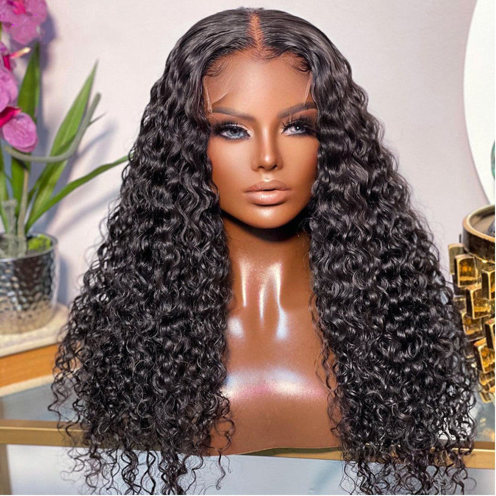 WOWANGEL Wear & Go 5x5 HD Lace Closure Wig Curly Invisible Lace Glueless Wig