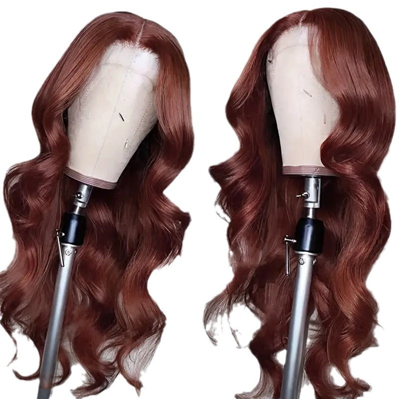 WOWANGEL Reddish Brown 9X6 Wear Go Glueless Wig HD Lace Wigs Body Wave