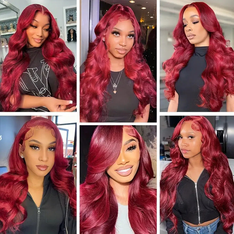 13x4 Pre Everything Reddish Brown Body Wave Bleached Knots Wig