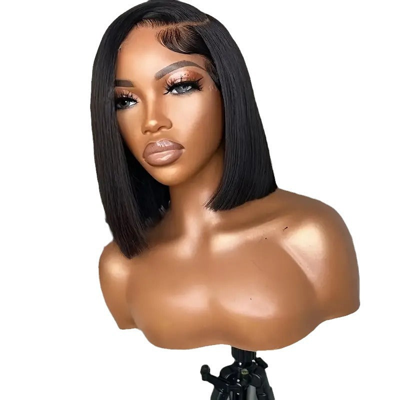 WOWANGEL Pre-Everything Straight Bob 9X6 Wear Go Glueless Wig HD Lace Wigs