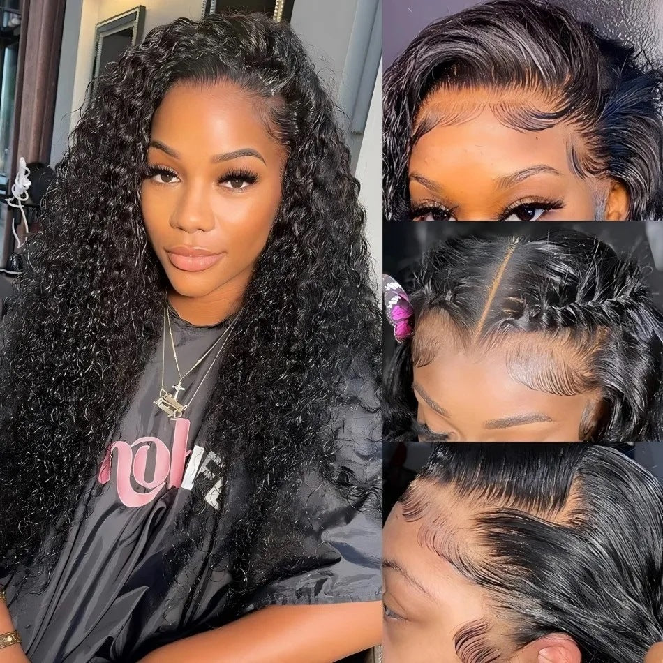 Deep Wave Lace Front 100% Human Hair Wigs