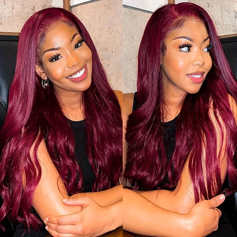 13x4 Pre Everything Reddish Brown Body Wave Bleached Knots Wig