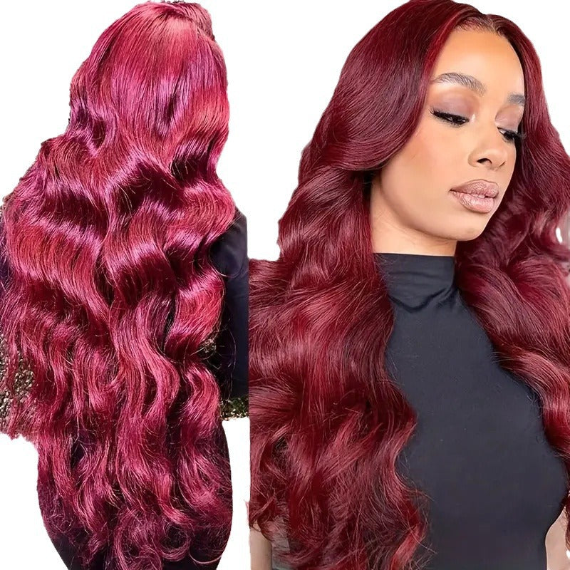 13x4 Pre Everything Reddish Brown Body Wave Bleached Knots Wig