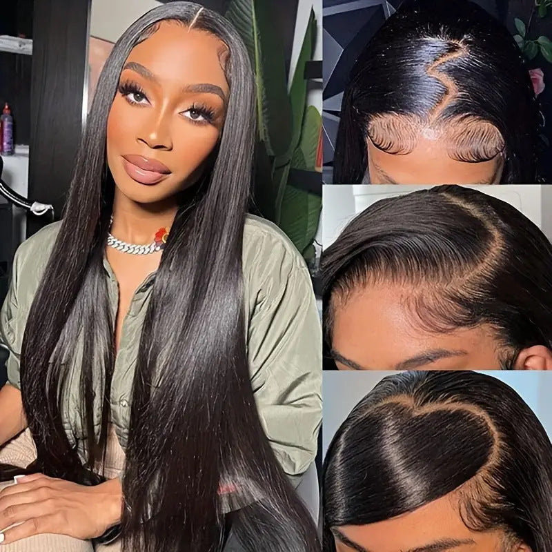 WOWANGEL Pre-Everything Straight 9X6 Wear Go Glueless Wig HD Lace Wigs