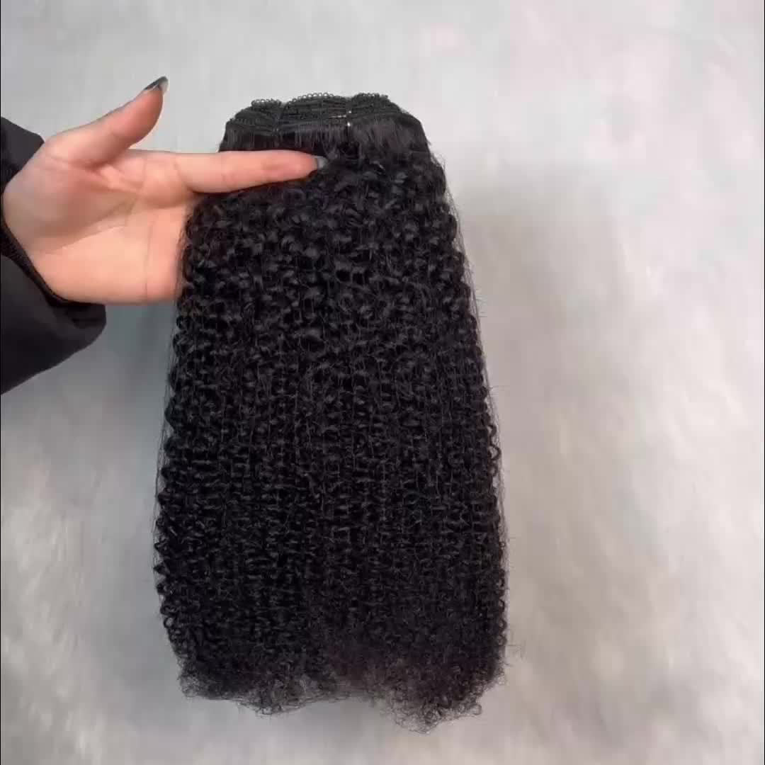 Afro Kinky Curly，Natural Scalp Glueless Real 100 %Human Hair Wigs Coily Hair V Part Wigs 150% Density