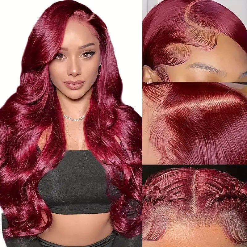 13x4 Pre Everything Reddish Brown Body Wave Bleached Knots Wig