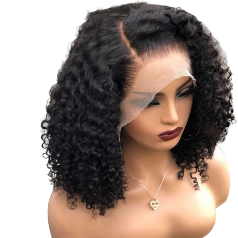 WOWANGEL Pre-Everything Curly Bob 13X4 Wear Go Glueless HD Lace Wig