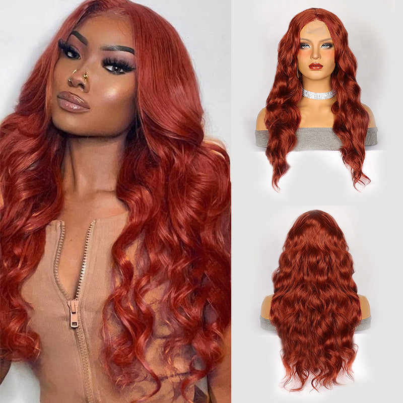 WOWANGEL Reddish Brown 5X5 HD Lace Closure Wig Body Wave Glueless Wigs