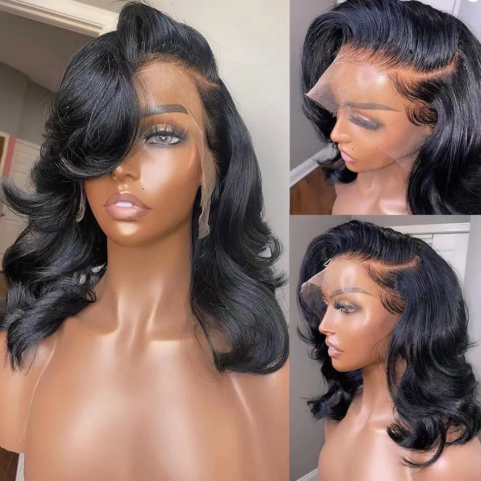 WOWANGEL Wear & Go Brown Highlight 5x5 HD Lace Closure BOB Wig Loose Wave 250% Density