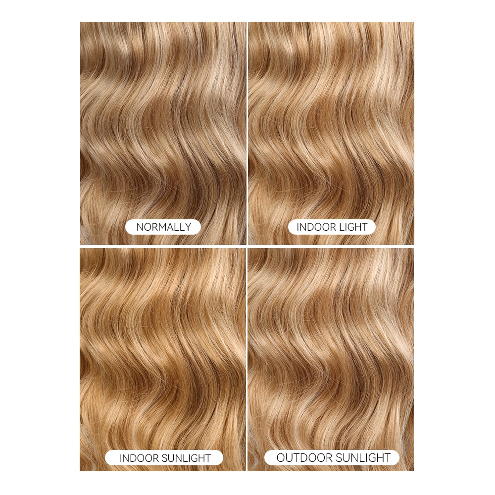 $100 OFF Code: MS100 | 5X5 HD Lace Honey Color With Blonde Highlight P12/613 Straight Hair Body Wave Wigs