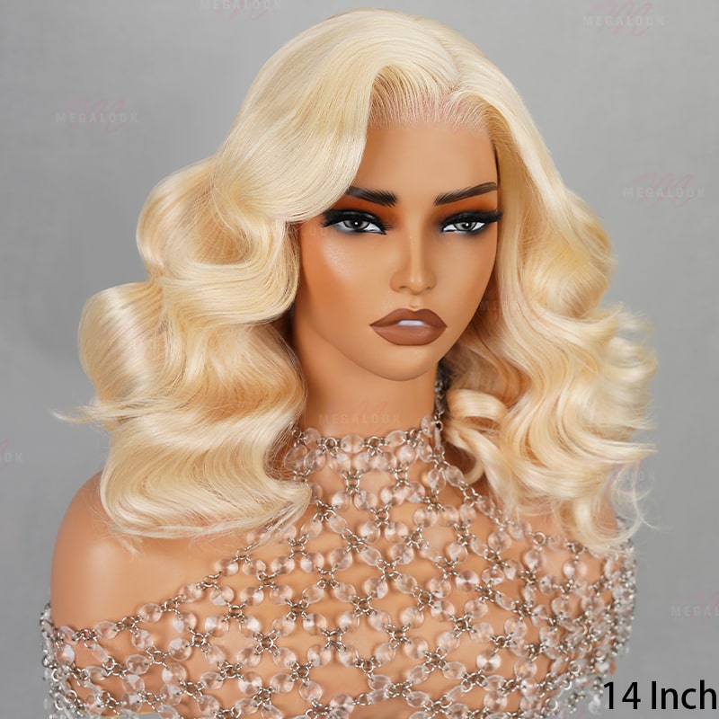 (Super Sale) Pre Cut 6x5 Short Blonde 613 Layer Cut Body Wave Bob Glueless Wig Pre-Plucked Hairline