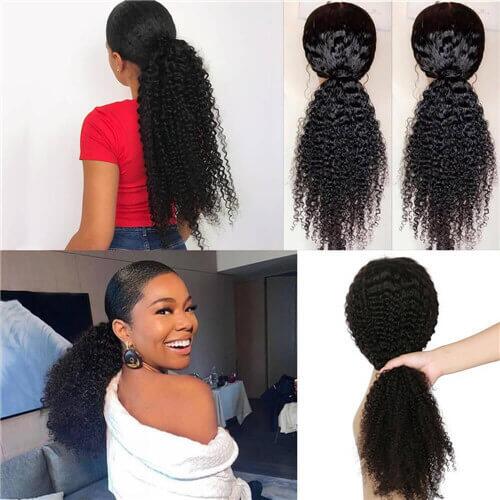 Megalook Kinky Curly 360 Lace Frontal Wig Preplucked Brazilian Curly Lace Wig With Baby Hair