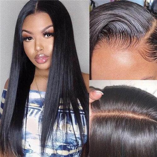 Long Closure Wig 5x5 Lace Closure Human Hair Wigs Straight Lace Wigs