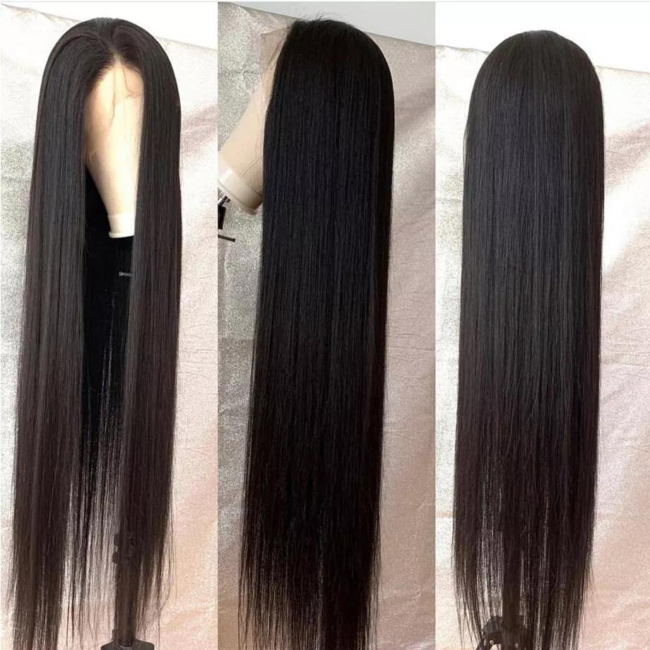 38 40 inch Long Length Wigs Straight/Body Wave Transparent Lace Frontal Wigs 180% Density