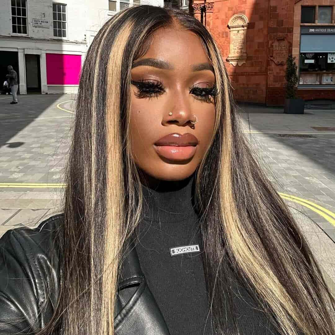 (Super Deal)$109.9 Highlight Balayage Color Wig HD Lace 4x4 Transparent Lace Wig(50pcs Limited Sale)