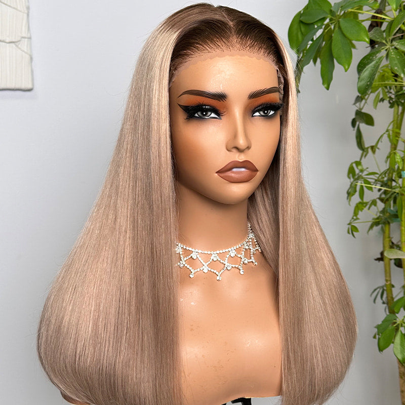 (Super Deal)Megalook Salon-Quality  Hot Selling Luxurious Glueless 6X5 HD Lace Wig Silky Straight P10/613 Blonde P18/613 Colored Wear And Go Wig