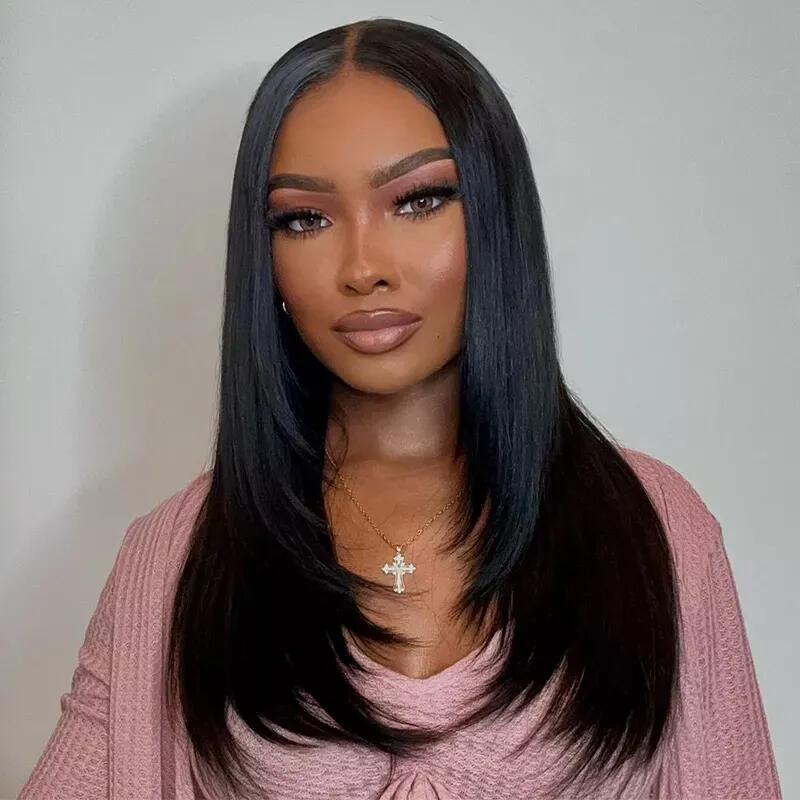 Megalook Member Exclusive Offer 6inch Deep Part Hairline Glueless 6x5 /13x4 Lace Front Wigs(12inch Clip Hair Leave Notes For Color)