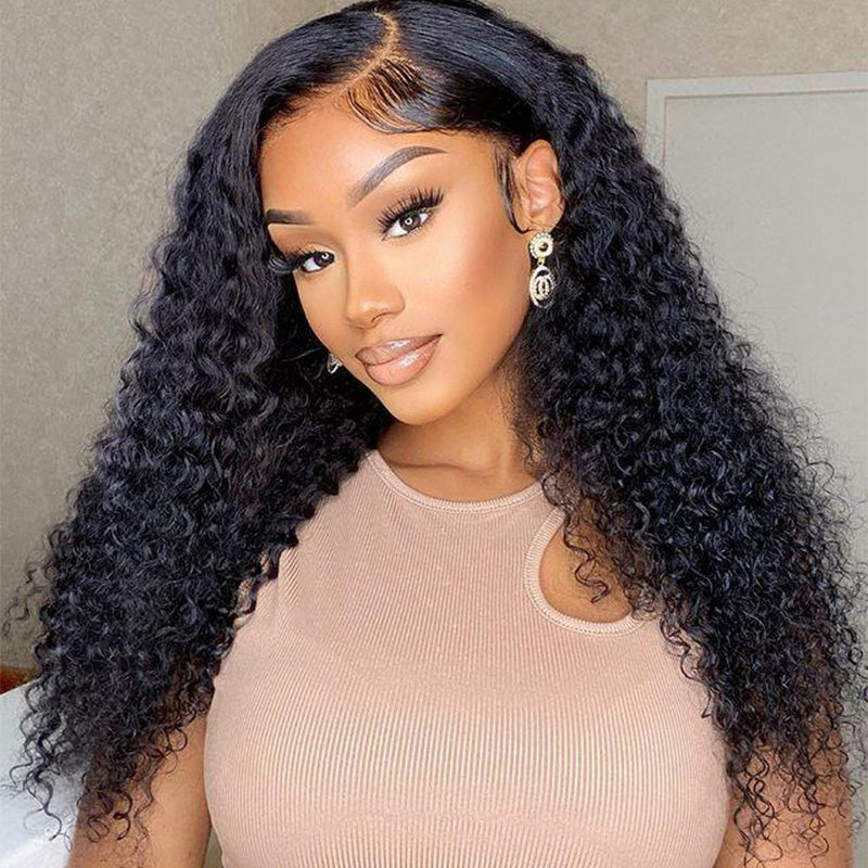 Pre Cut 5x5 HD Lace Closure Deep Curly New Dome Cap Beginner Friendly Wig Wear & Go Glueless HD Lace Wig