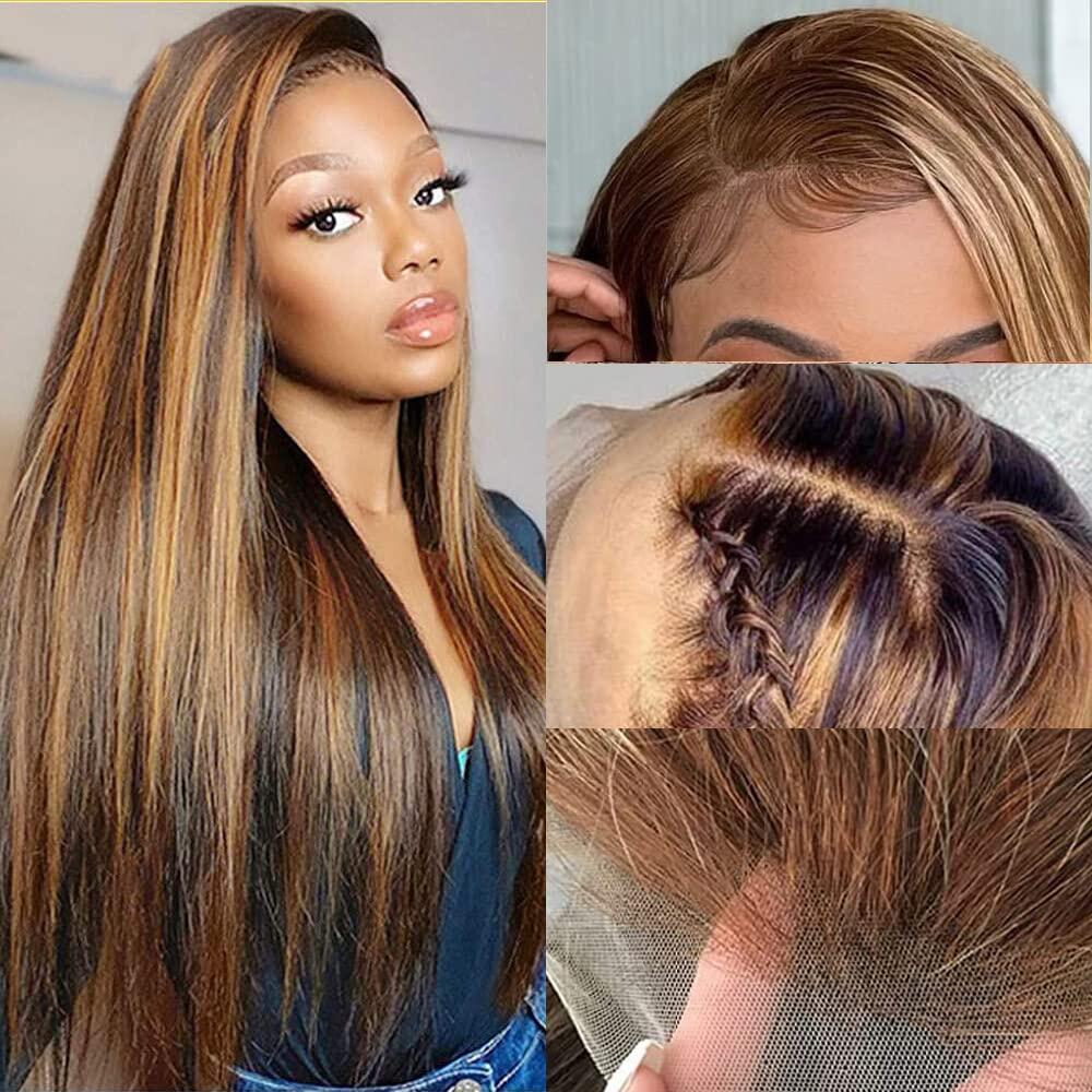 Pre Cut Lace | Upgrade Airy Cap 13X4/6X5 Piano Body Wave/Straight  Water Wave HD Lace Frontal Pre-plucked Glueless Wig