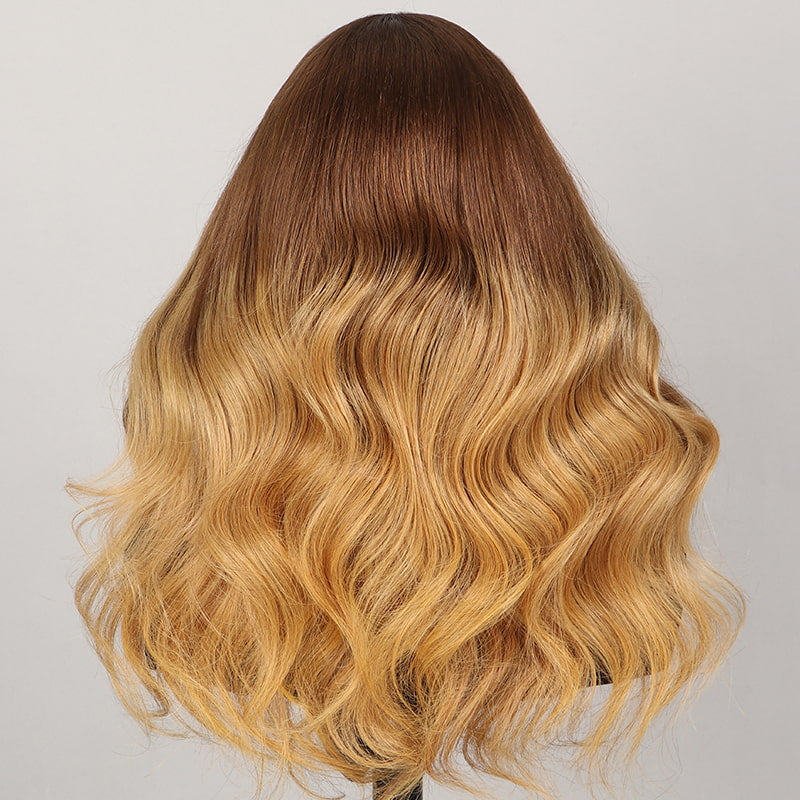 Megalook New Arrival Ombre Honey Blonde Wig 13X4 Loose Body Wave Lace Front Human Hair Wigs(No Code Needed)